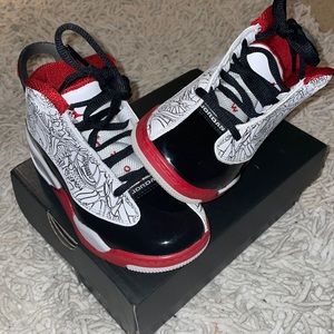 Jordan Dub Zero (PS) White/Black - Varsity Red